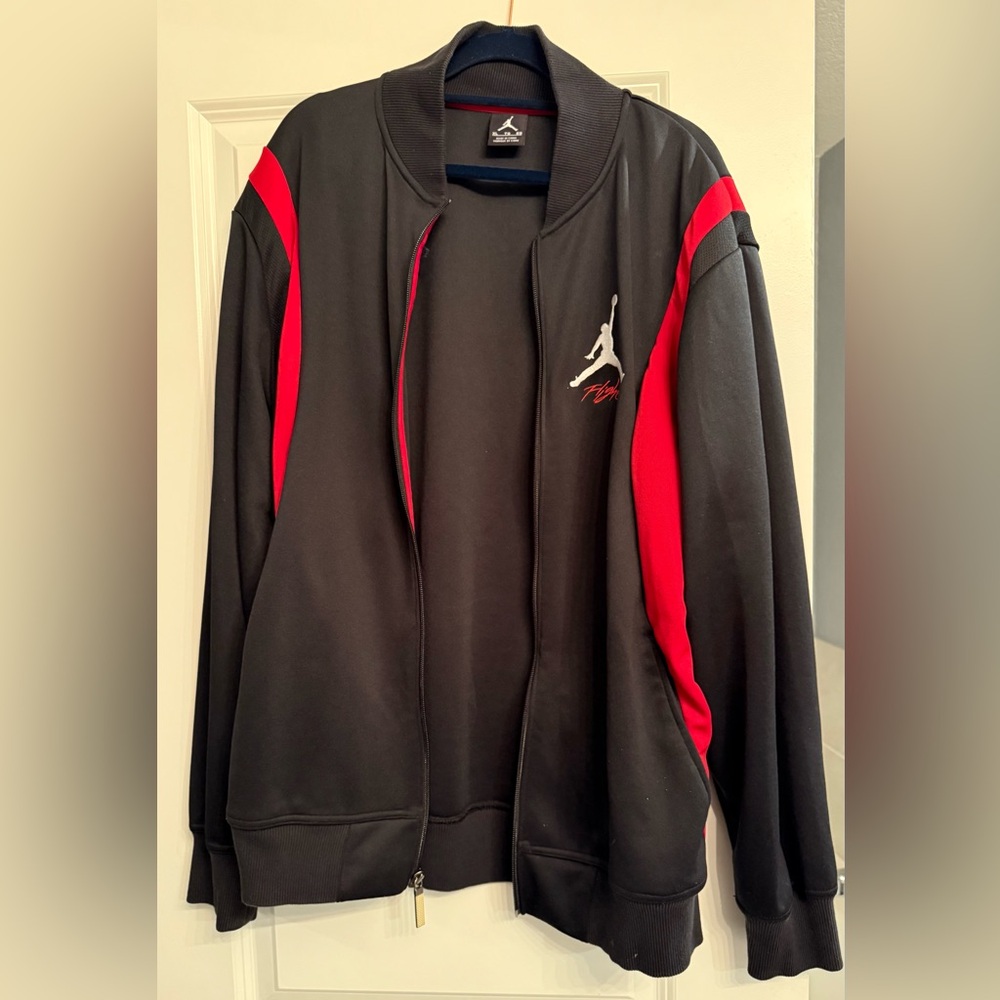 Jordan Gray and Red Track Jacket